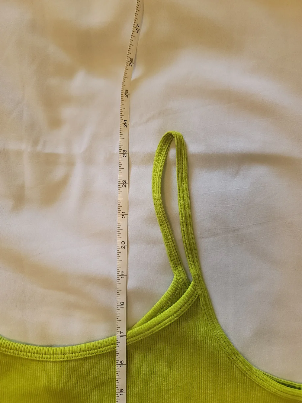J. Crew Women's XL Ribbed Camisole Tank Top Lime Green Cotton Blend NWT
